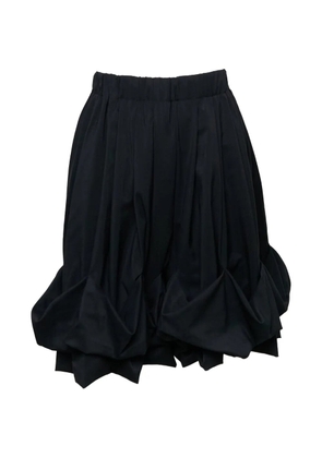 Enföld roll-up draped shorts - Black