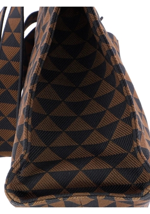 Prada Pre-Owned Symbole Shopper Jacquard Horizontal tote bag - Brown
