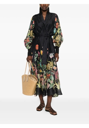 LAVI COUTURE Artemisia belted midi dress - Black