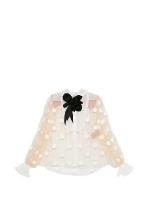 Valentino Garavani polka-dot blouse - Neutrals