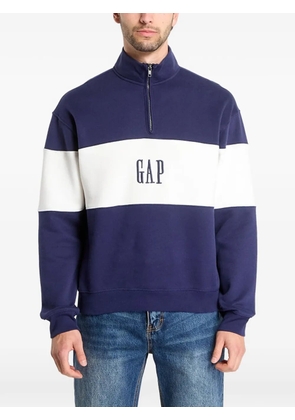 GAP logo-embroidered colour-block sweater - Blue