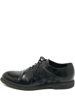 Louis Vuitton Pre-Owned smooth leather derby shoes - Black