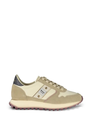 Blauer suede-panelled sneakers - Neutrals
