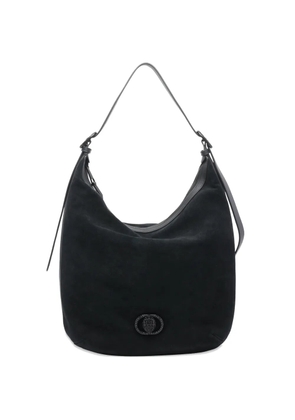 Kurt Geiger London Chelsea suede logo-plaque tote bag - Black