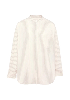 Yves Salomon long-sleeve striped shirt - Neutrals