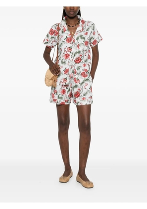 ELLEBLEU Liz floral-print shorts set - White