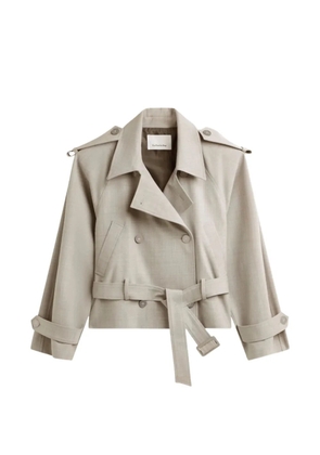 The Frankie Shop double-breasted belted jacket - Neutrals