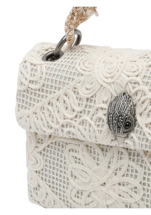 Kurt Geiger London Kensington crochet-effect shoulder bag - Neutrals