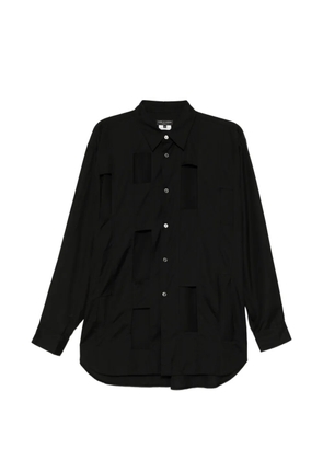 Comme Des Garçons cut-out long-sleeve shirt - Black