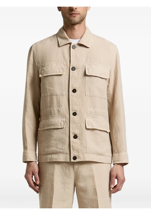 Peserico Saharan four-pocket button-up jacket - Neutrals