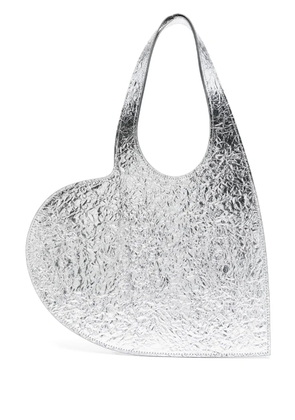 Coperni mini Heart tote bag - Silver