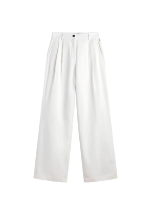 Ecoalf pleated wide-leg trousers - White