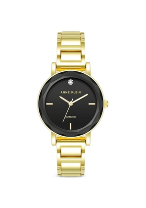 ANNE KLEIN Diamond Classic 32mm watch - Black