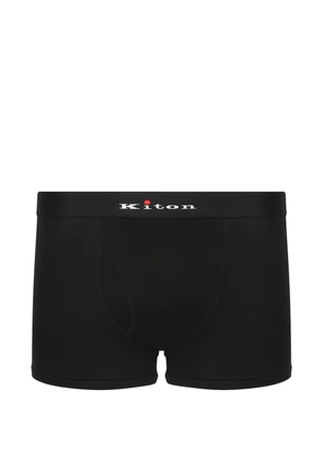 Kiton logo-waistband boxers - Black