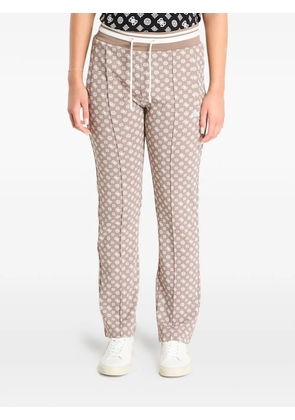 GUESS USA New Aggie monogram-print track pants - Neutrals