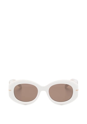 BOSS round-frame sunglasses - White