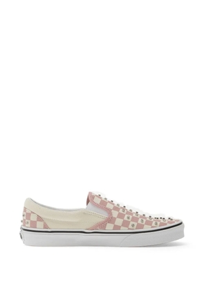 Vans Classic checkerboard stud-embellished slip-on sneakers - Pink