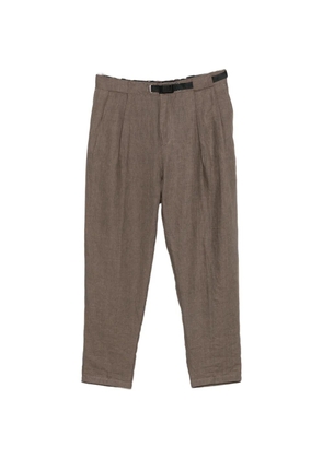 White Sand belt-loops trousers - Brown