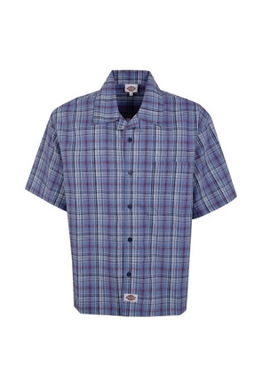 DICKIES check-pattern short-sleeve shirt - Blue