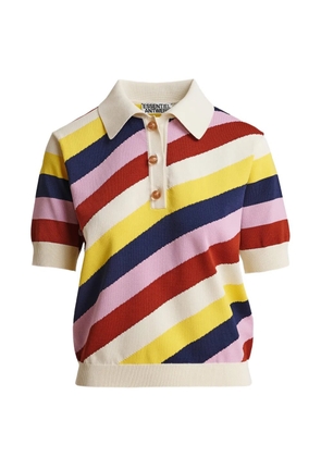 Essentiel Antwerp Jollow striped polo top - Neutrals