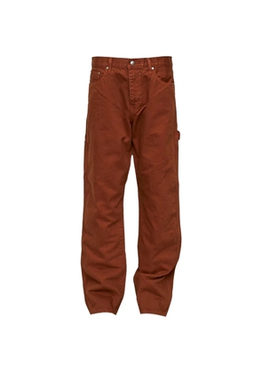 Vowels overdyed painter trousers - Brown