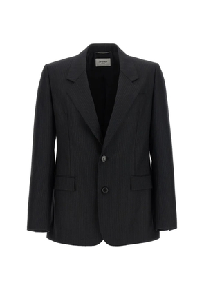 Saint Laurent pinstripe wool blazer - Grey