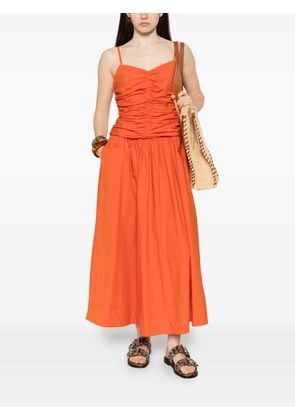 Marella Bagagli ruched midi dress - Orange