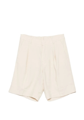 NN07 pleated-waistband shorts - Neutrals