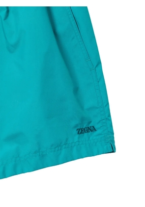 Zegna drawstring swim shorts - Blue
