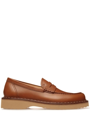 Bally Necko leather penny loafers - Brown