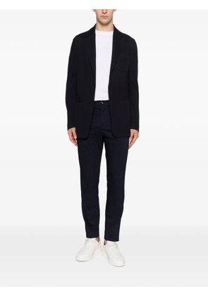 Canali notched-lapel patch-pocket blazer - Blue