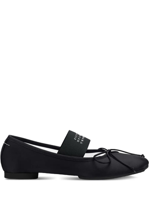 MM6 Maison Margiela strap-detail ballet flats - Black