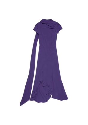 Acne Studios draped asymmetric dress - Purple