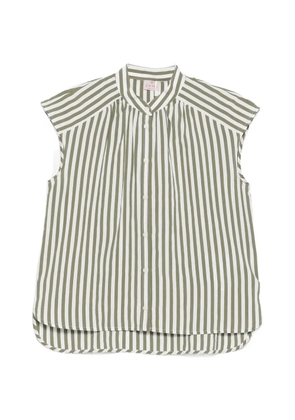 Marella striped sleeveless blouse - Green