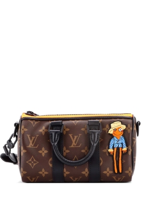 Louis Vuitton Pre-Owned Keepall Bandouliere Bag Monogram Canvas with LV Friends Patch XS crossbody bag - Brown