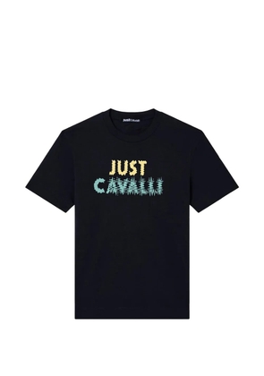 Just Cavalli logo-print cotton T-shirt - Black