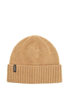 Patagonia Brodeo ribbed-knit beanie hat - Neutrals