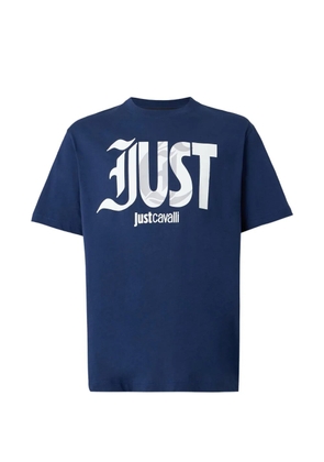 Just Cavalli logo-print T-shirt - Blue