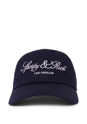 Sporty & Rich logo-detail baseball cap - Blue