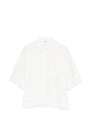 Ermanno Scervino lace-trims shirt - White