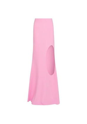 A.W.A.K.E. Mode cut-out flared maxi skirt - Pink