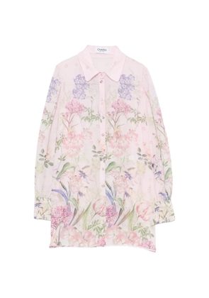 Charo Ruiz Ibiza floral-print puff-sleeve shirt - Pink
