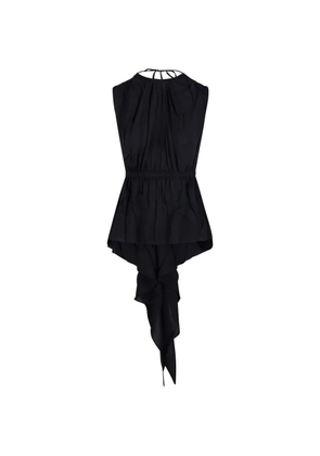 LAMRONS swallowtail-shaped top - Black