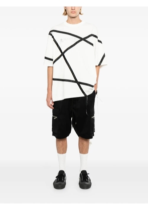 Mastermind Japan logo-embroidered cargo shorts - Black