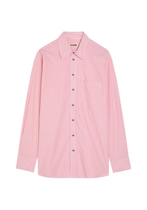 B SIDES striped cotton shirt - Pink
