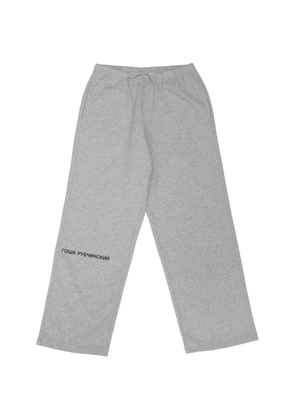 Gosha Rubchinskiy logo-print straight-fit track pants - Grey