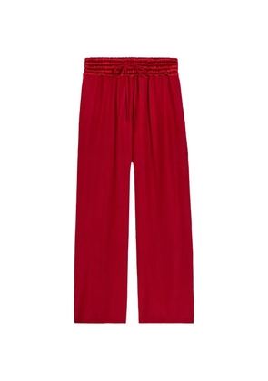 Maria McManus drawstring wide-leg trousers - Red