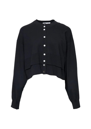 Enföld layered-hem cardigan - Black
