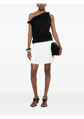 Ermanno Scervino pleated knitted mini skirt - Neutrals