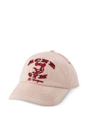 Acne Studios logo-embroidered cap - Pink